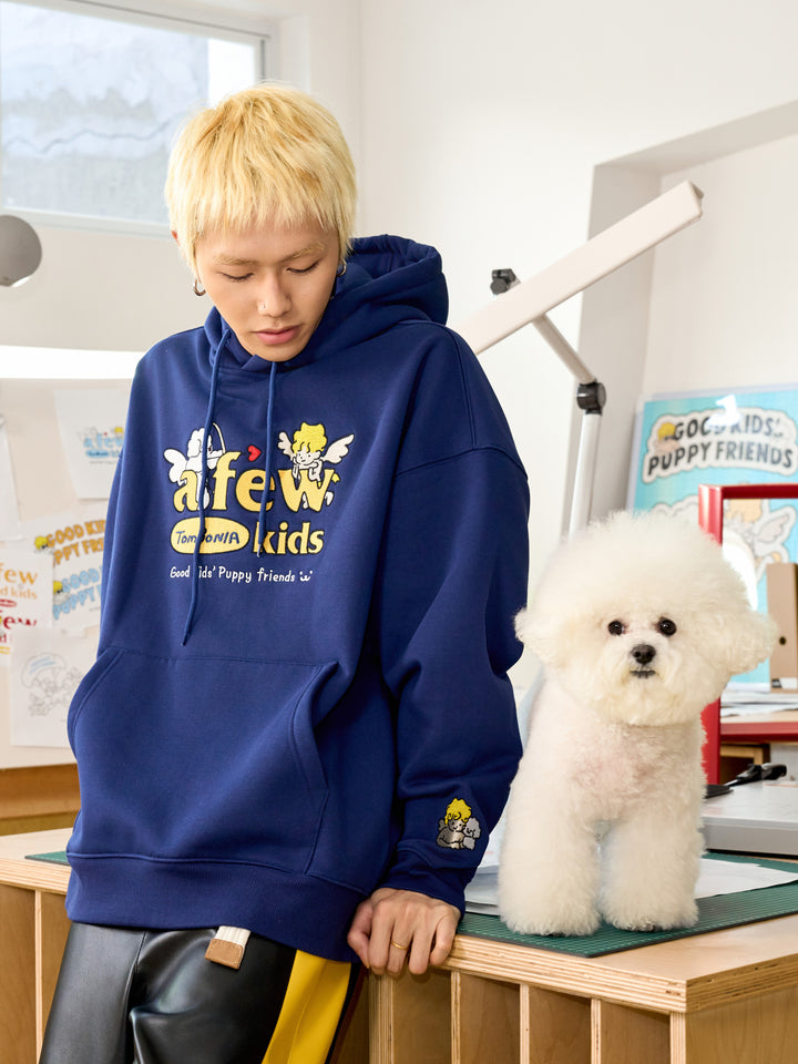 AFGK X TOMBONIA "Cupid puppy logo hoodie"