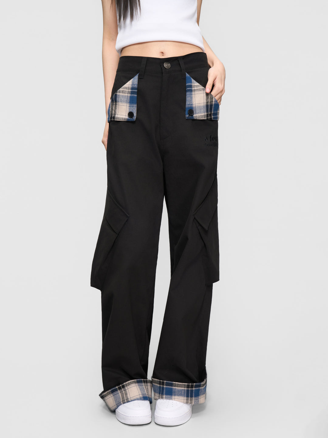 DONCARE(AFGK) "Ethnic pocket trousers"