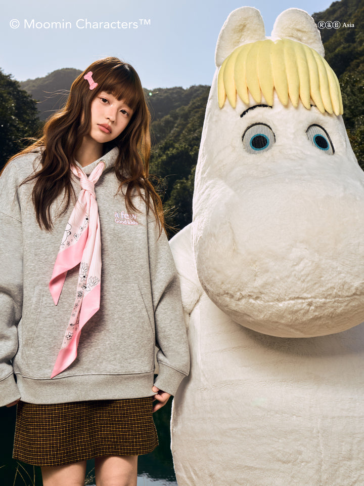 AFGK X MOOMIN “Scarf scuba hoodie"