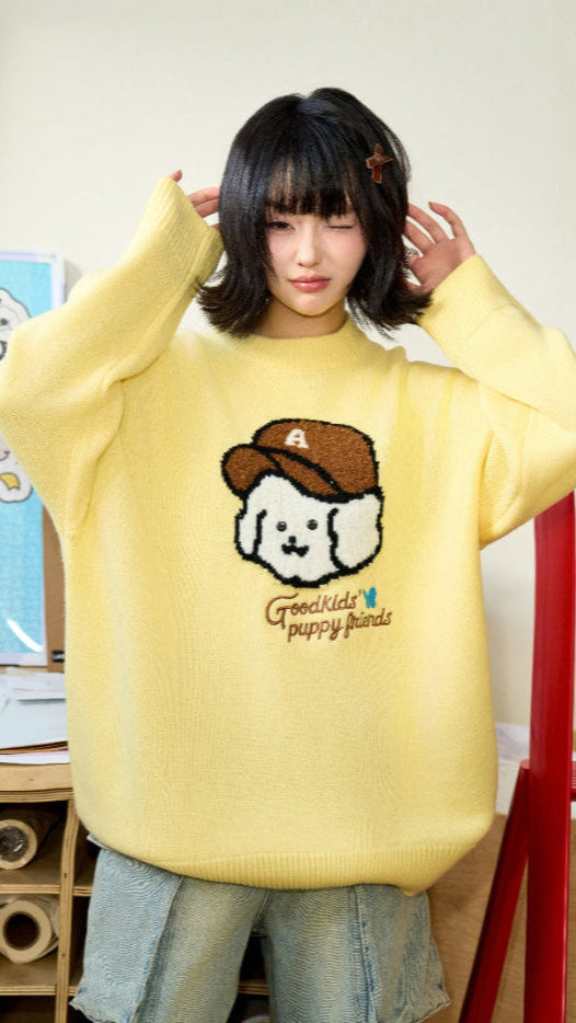 AFGK X TOMBONIA "Puppy logo jumper"