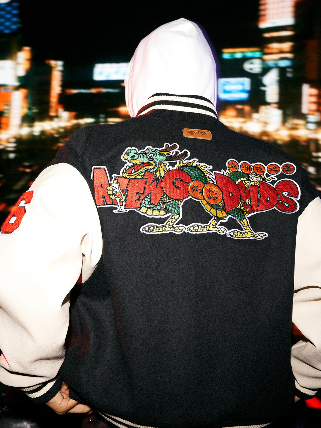 DONCARE(AFGK) "Dragon ball varsity jacket"