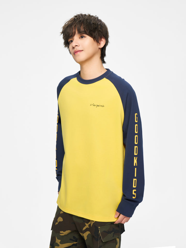 (AFGK) "Contrast Raglan Long Sleeve"