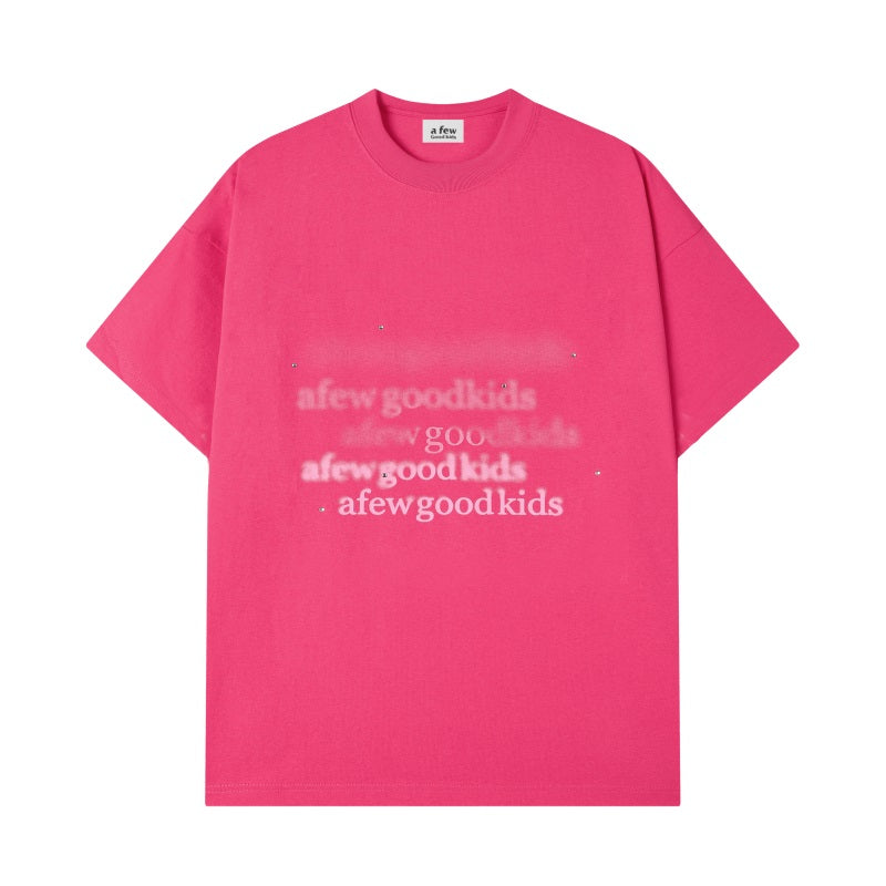 (AFGK) "Blurry Illusion Logo Tee"