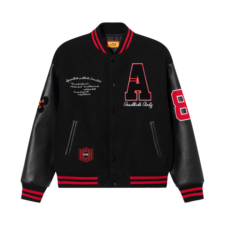 DONCARE(AFGK) "Logo badge varsity jacket"