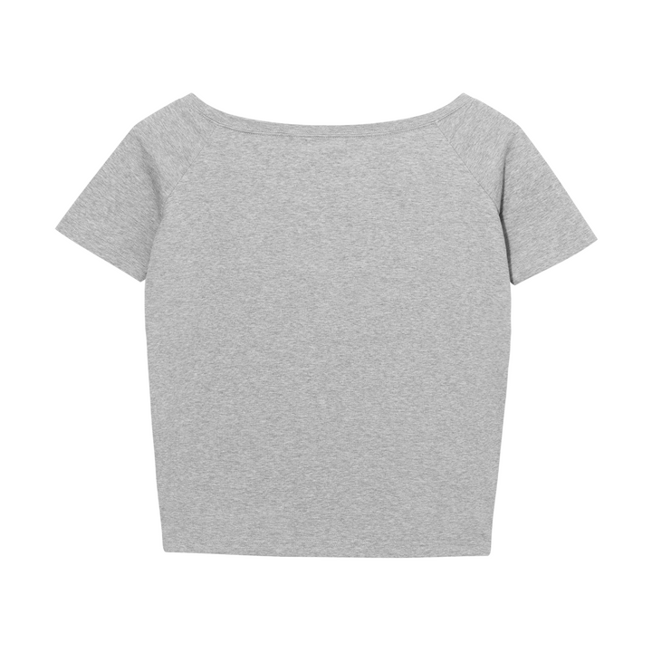 DONCARE(AGFK) "Off-shoulder top shirt"