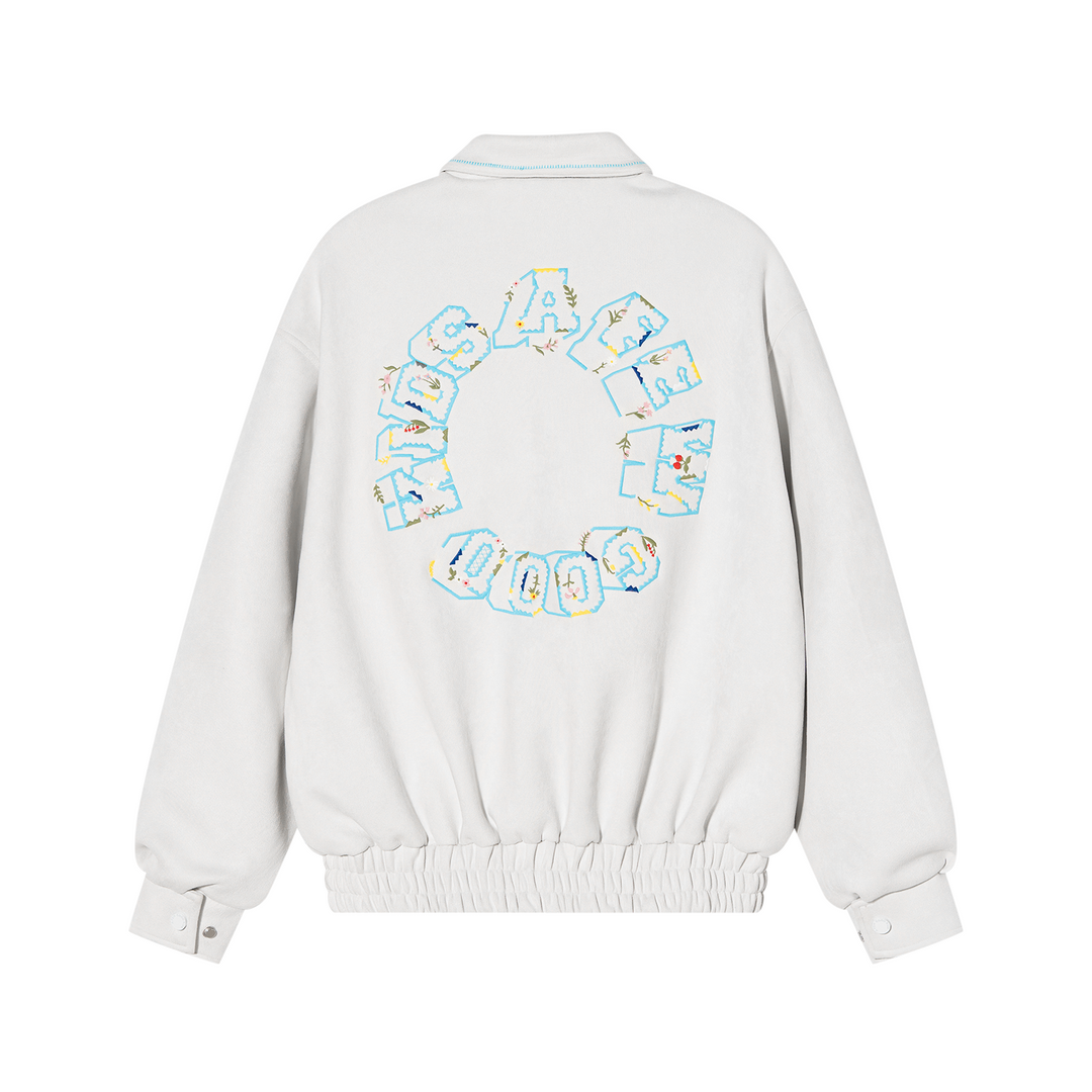 DONCARE(AFGK) "Ethnic Style logo suede jacket"