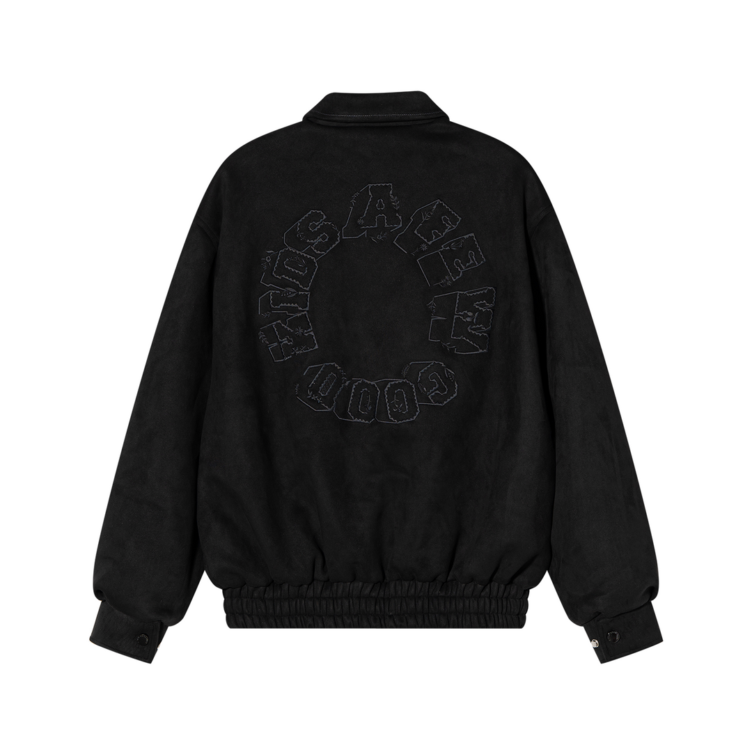 DONCARE(AFGK) "Ethnic Style logo suede jacket"