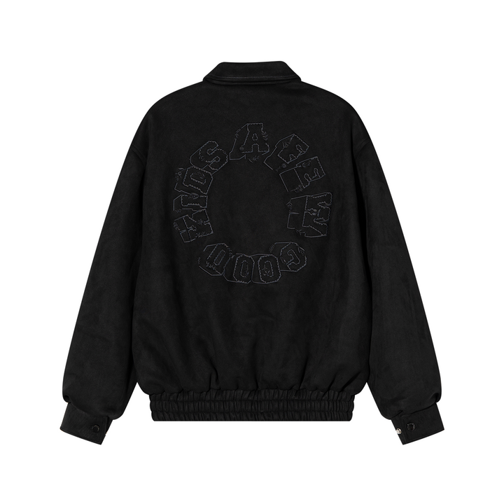 DONCARE(AFGK) "Ethnic Style logo suede jacket"