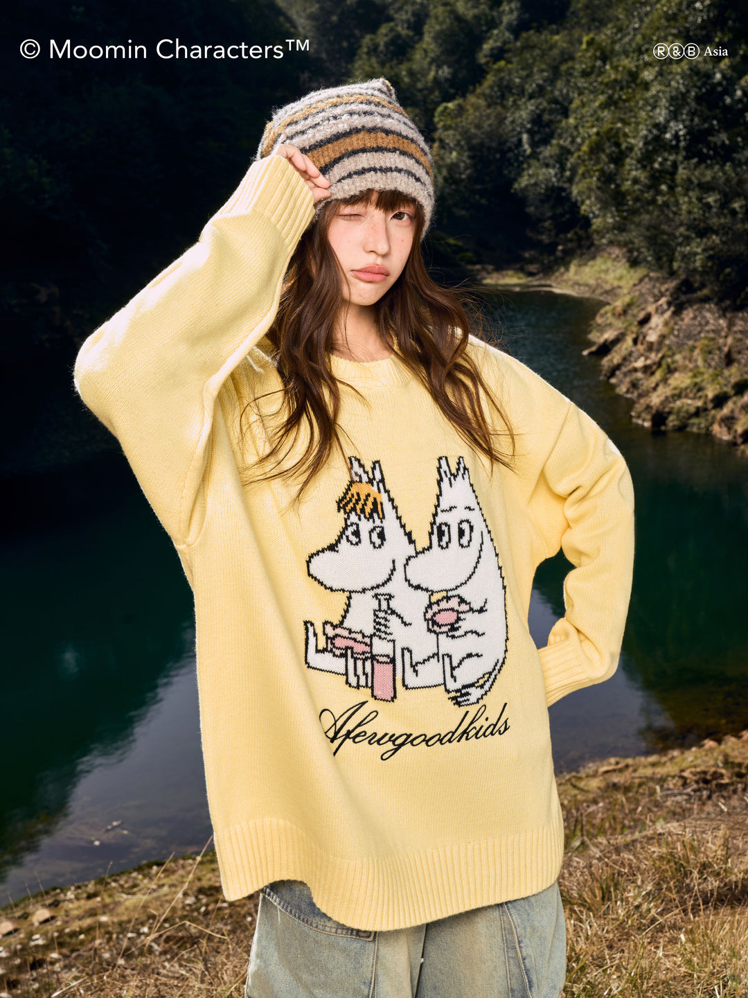 AFGK X MOOMIN “Logo knit sweater”