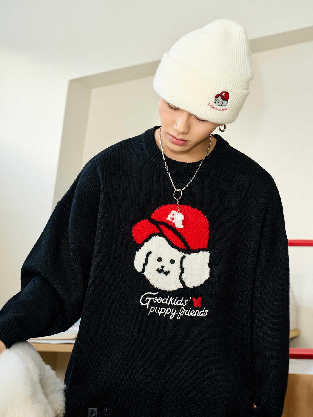 AFGK X TOMBONIA "Puppy logo jumper"