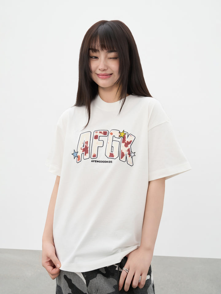 DONCARE(AFGK) "Milky logo tee"