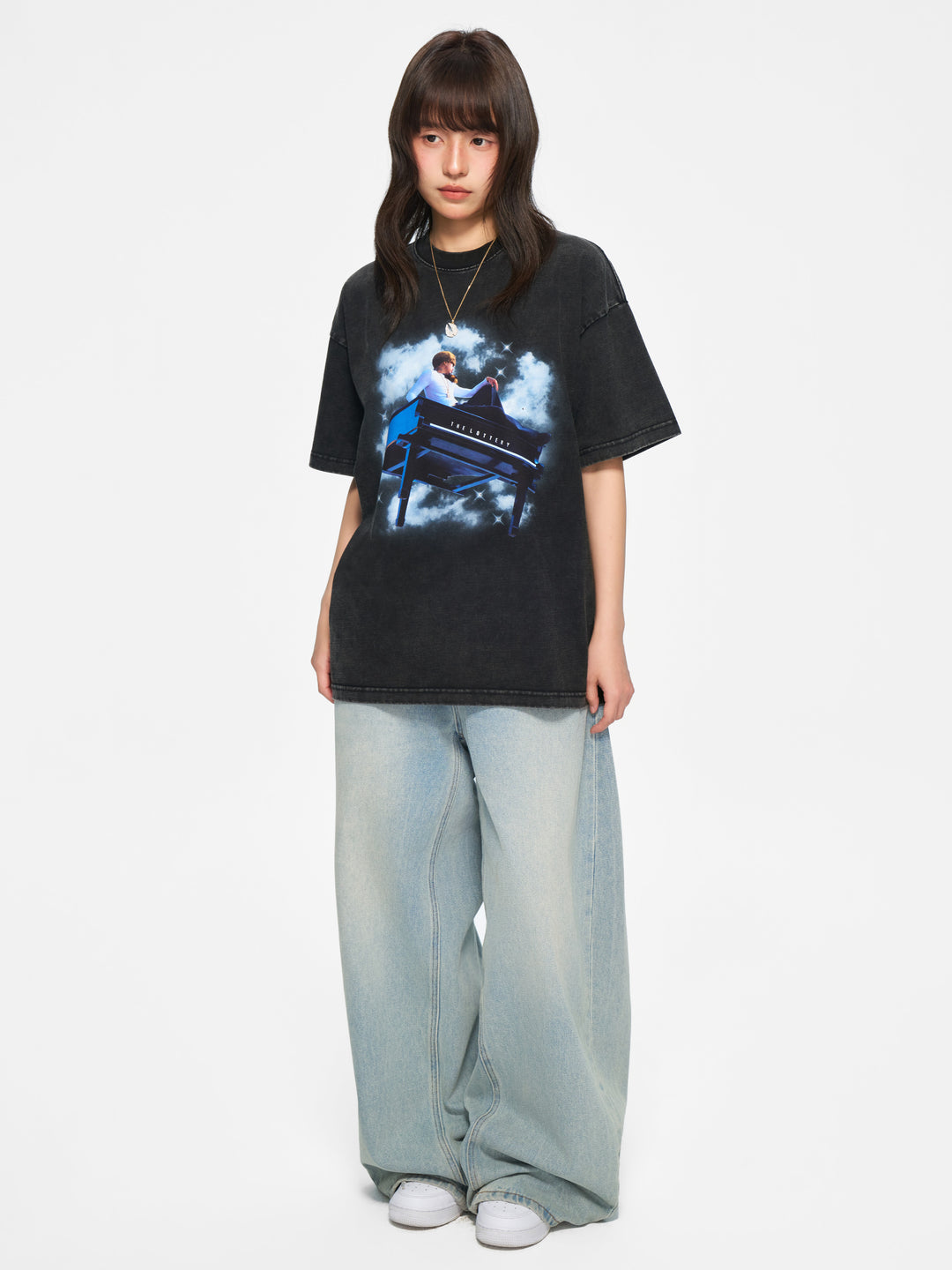 (AFGK) "The Lottery Tour Vintage Washed Graphic Tee"