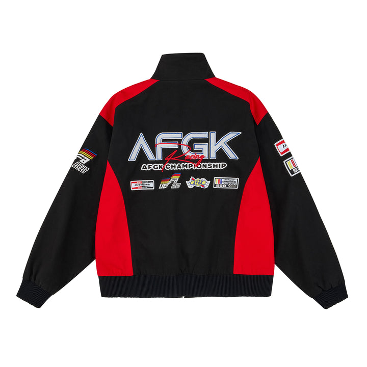 (AFGK) "Racing Moto Bomber Jacket"