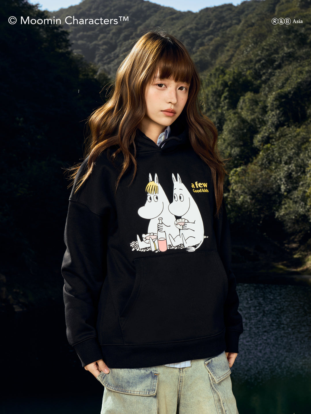 AFGK × MOOMIN “Graphic logo Hoodie”