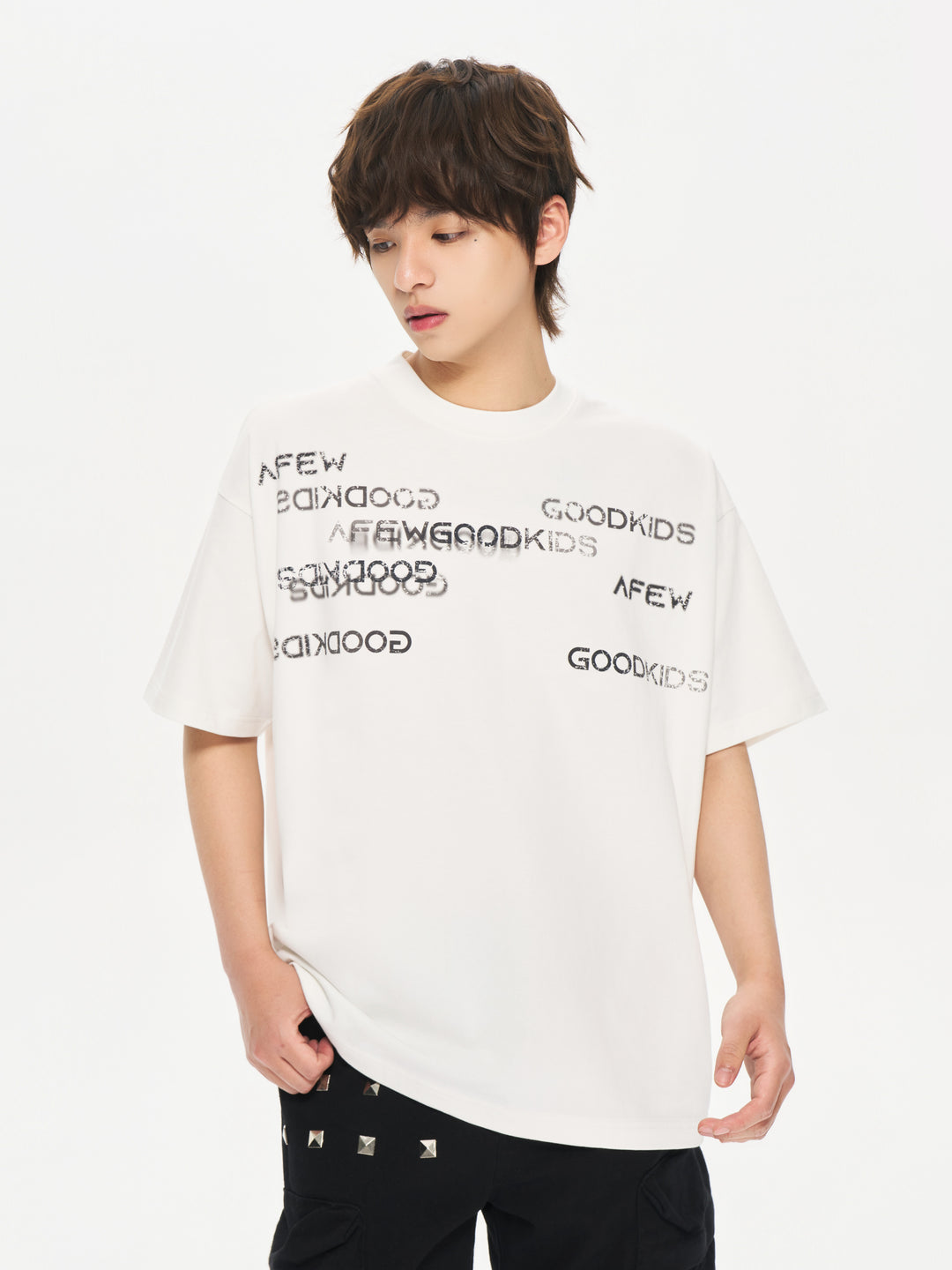 (AFGK) "Irregular Logo T-Shirt"