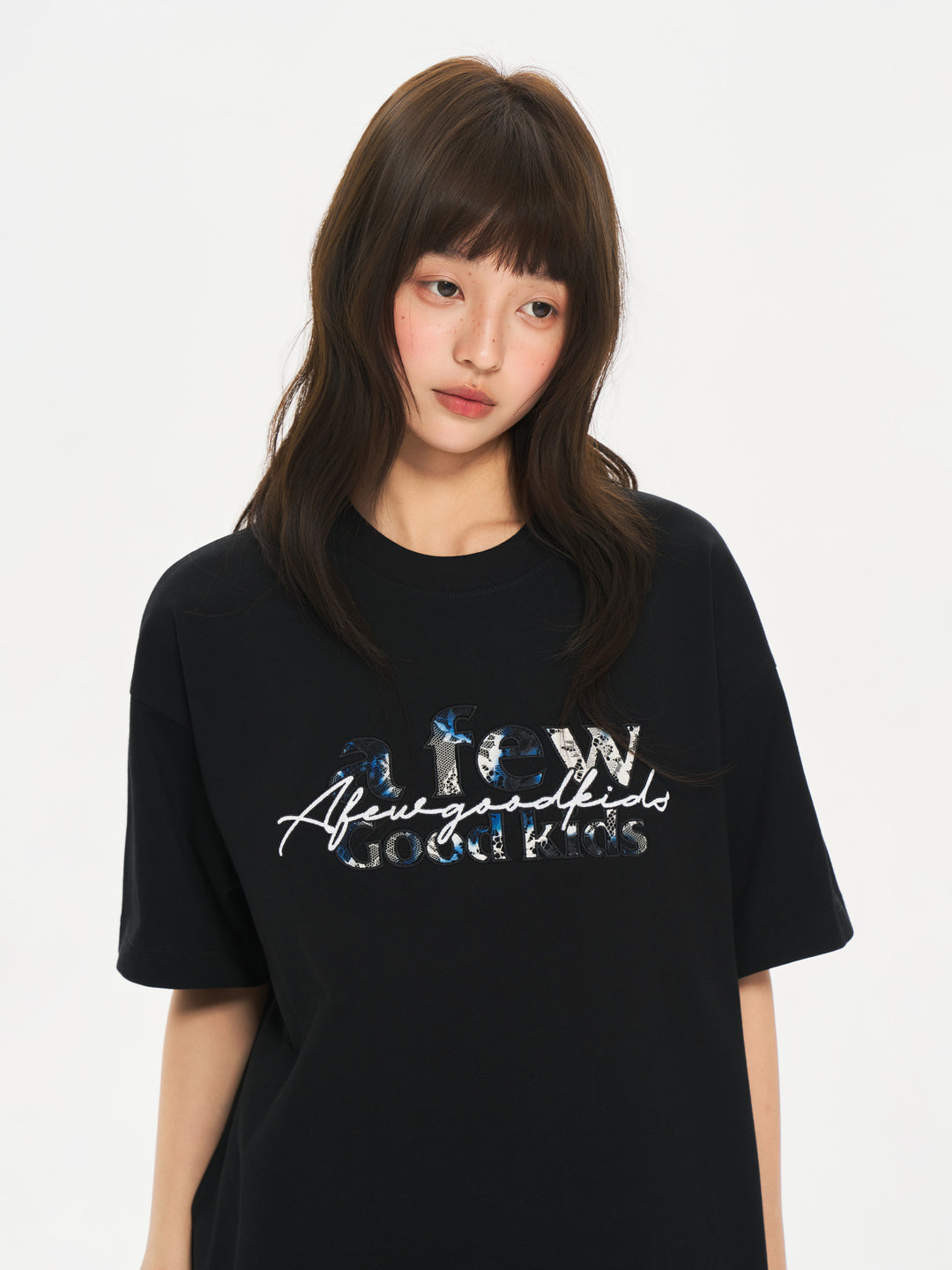 (AFGK) "Lace Flame Patch Logo T-Shirt"