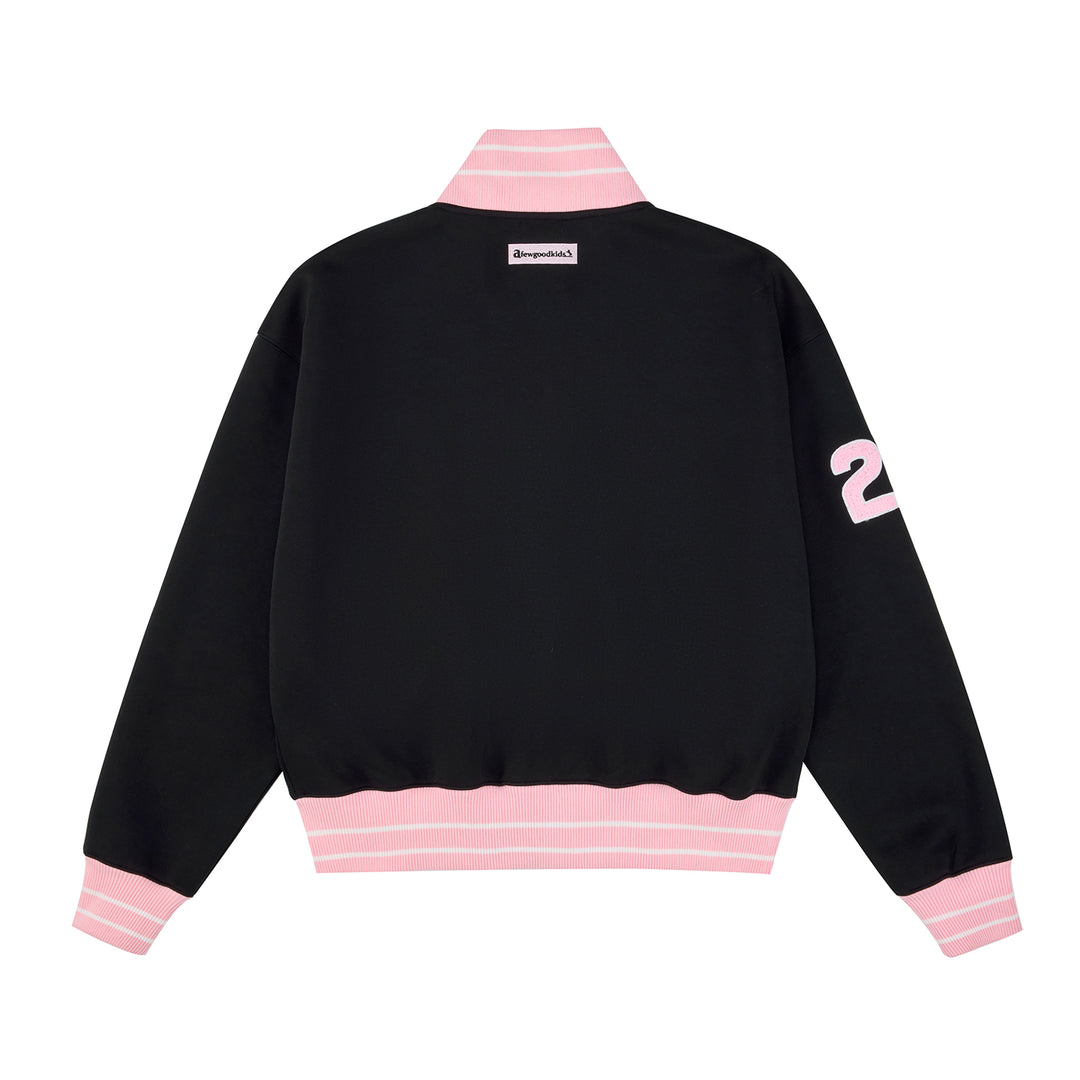 (AGFK) "Retro Varsity Track Jacket"