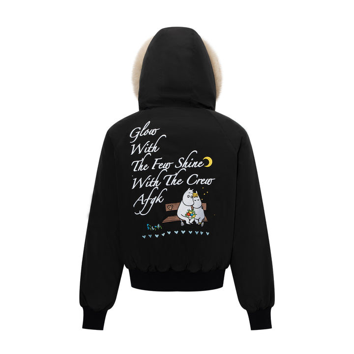 AFGK X MOOMIN "Fur-trimmed padded parka jacket“