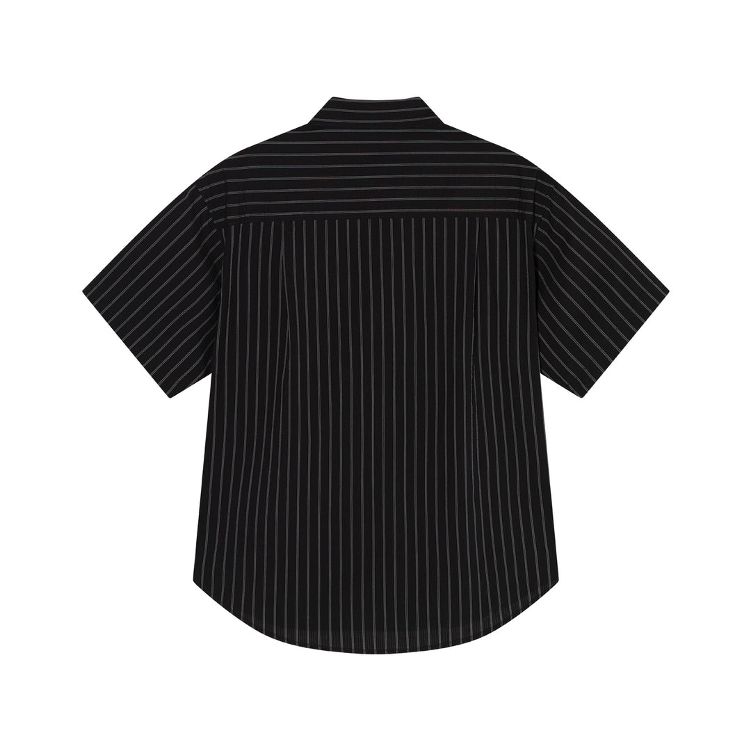 DONCARE(AFGK) "Stripe logo shirt"