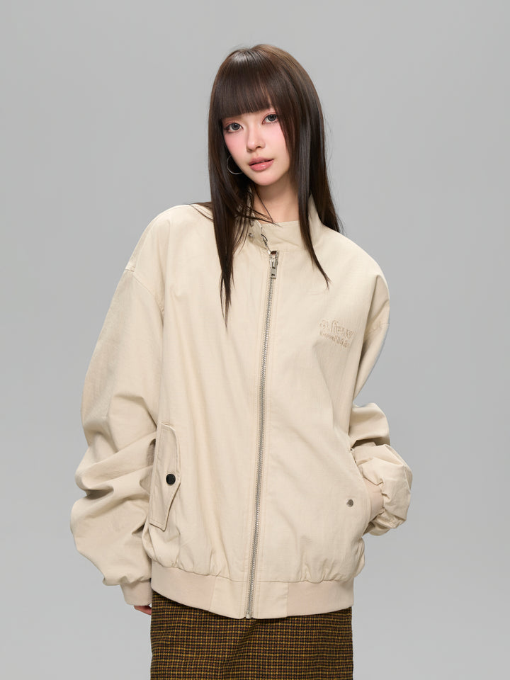 DONCARE(AFGK) "plaid harrington jacket"