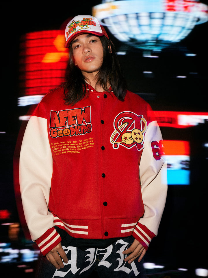 DONCARE(AFGK) "Dragon ball varsity jacket"