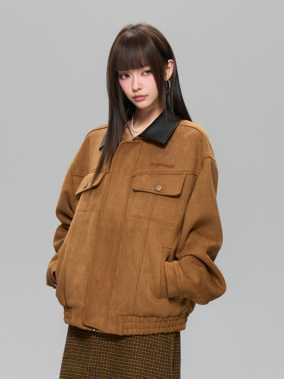DONCARE(AFGK) "Leather suede jacket"