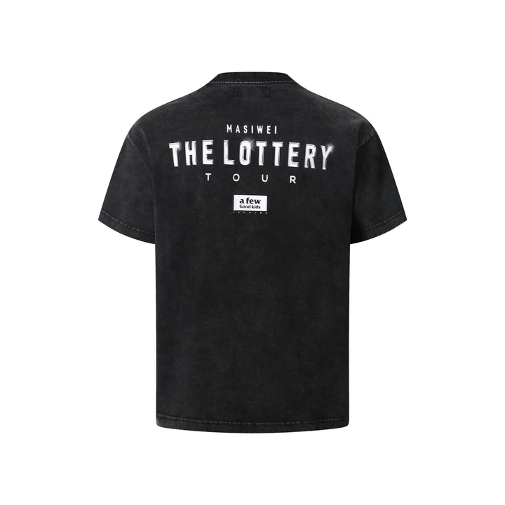 (AFGK) "The Lottery Tour Vintage Washed Graphic Tee"
