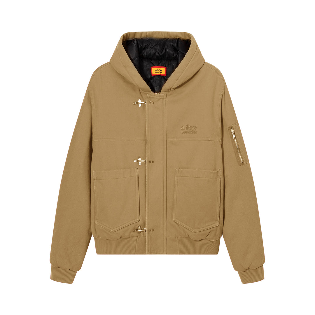 DONCARE(AFGK) "Canvas clasp hooded jacket"