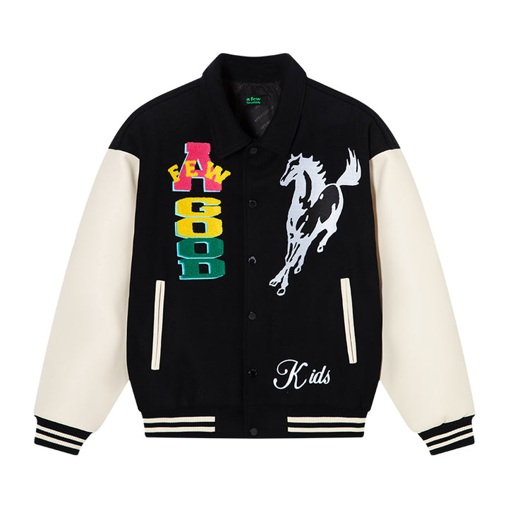 DONCARE(AFGK) “Horse logo varsity jacket”