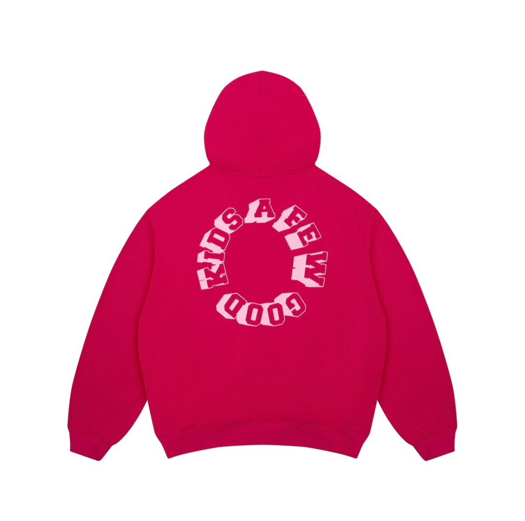 DONCARE(AFGK) "Candy logo zipped hoodie"