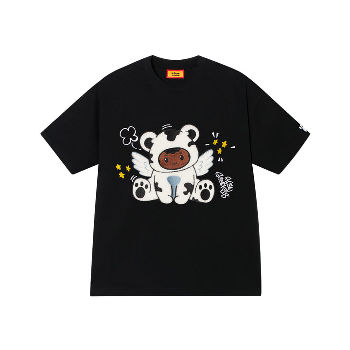 DONCARE(AFGK) "Flocked angel logo tee"