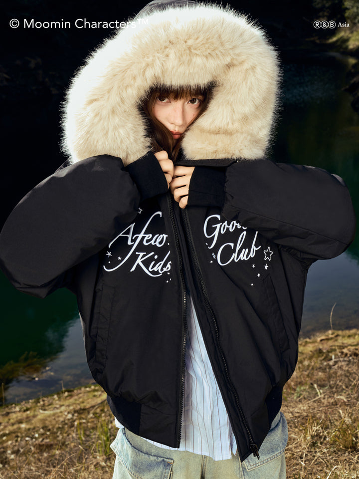AFGK X MOOMIN "Fur-trimmed padded parka jacket“