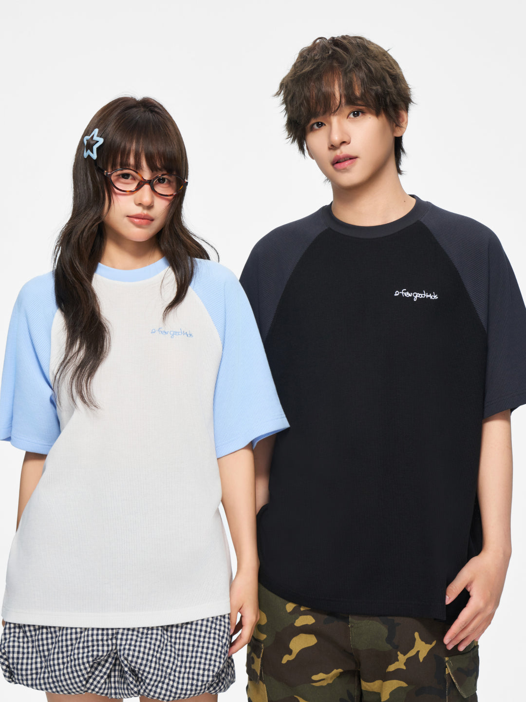 (AFGK) "Waffle Knit Raglan Tee"