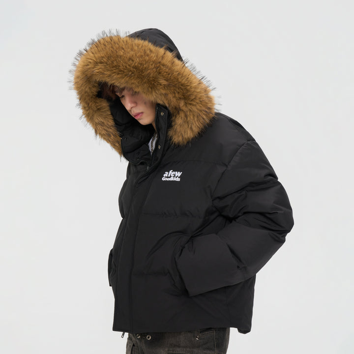 (AFGK) "Fur Hooded Down Jacket"