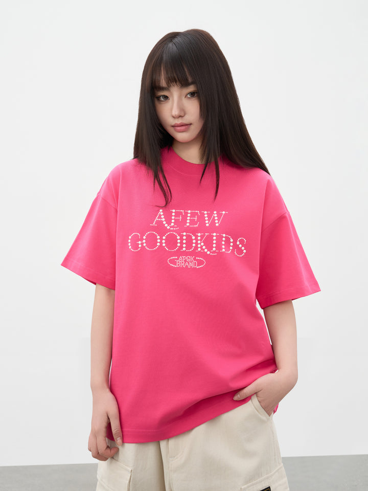 DONCARE(AFGK) "Pearl logo tee"