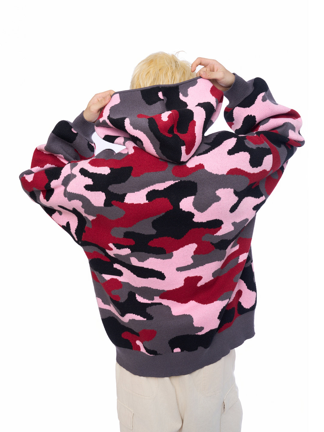 DONCARE(AFGK) "Camo zipped sweatshirts"