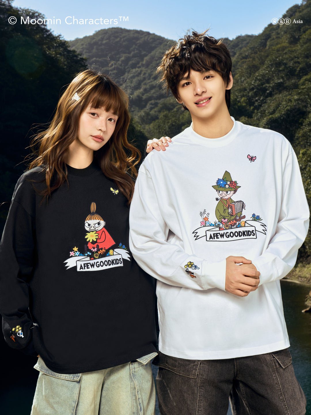 AFGK X MOOMIN "Logo long sleeve shirt"