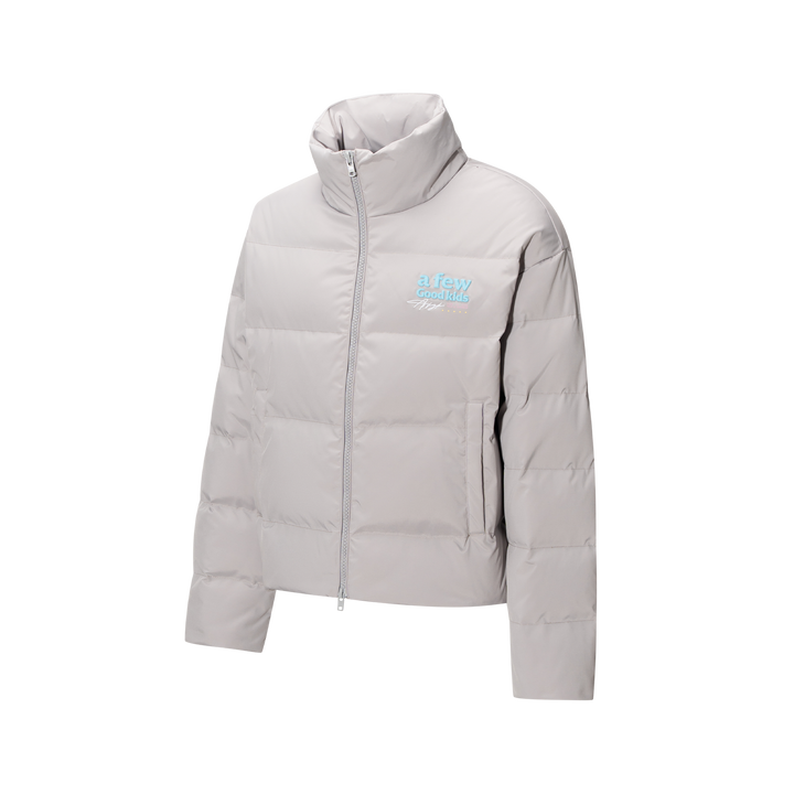 (AFGK) "Basic Embroidery Puffer Jacket"