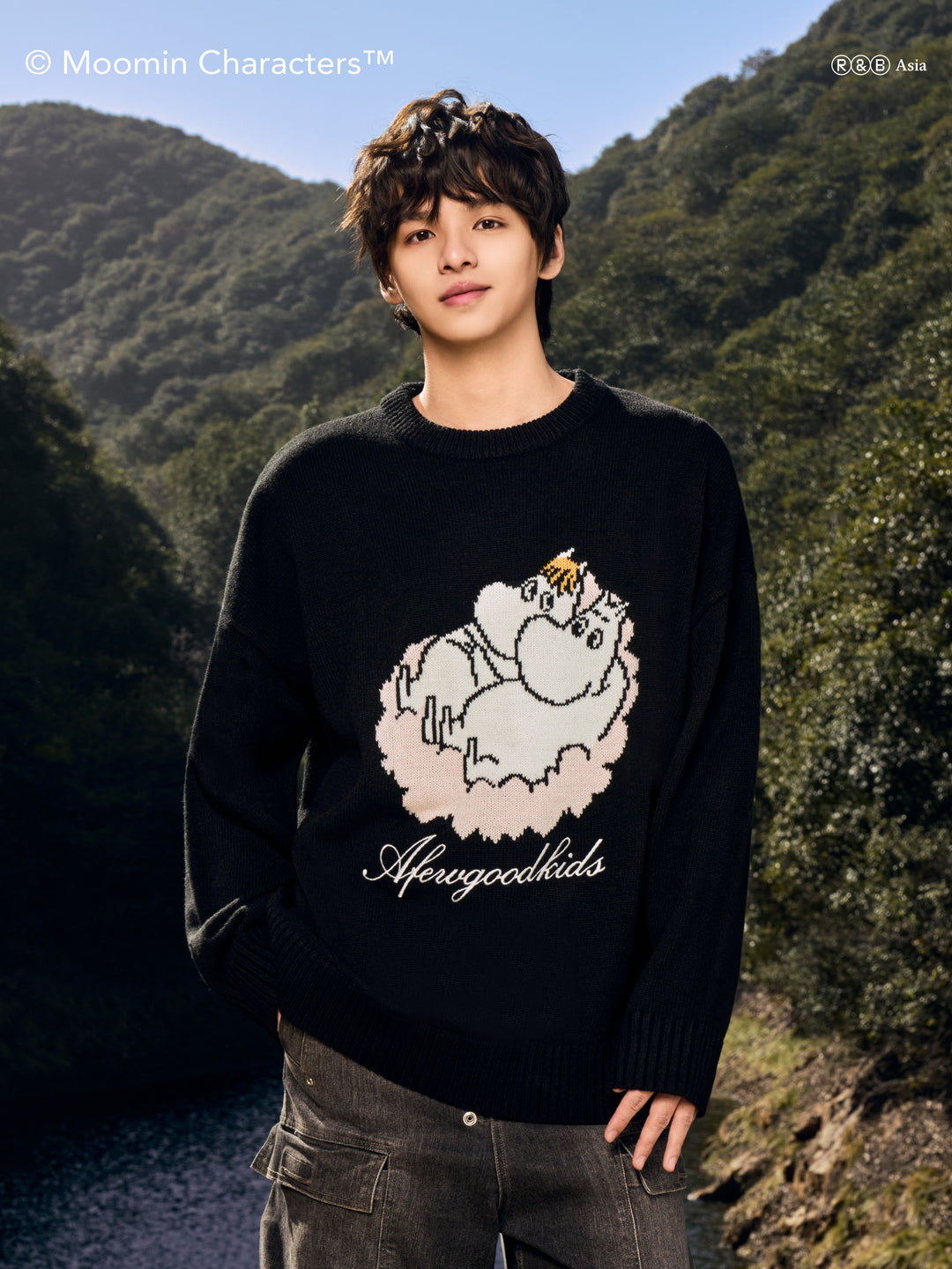 AFGK X MOOMIN “Logo knit sweater”