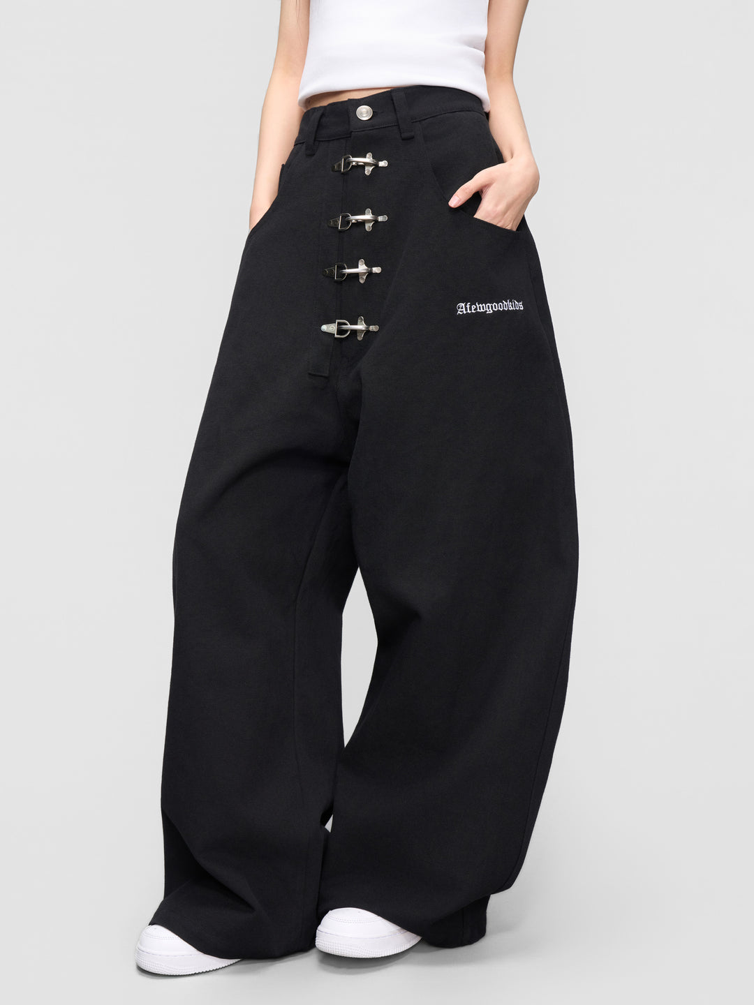 DONCARE(AFGK) "Canvas clasp trousers"