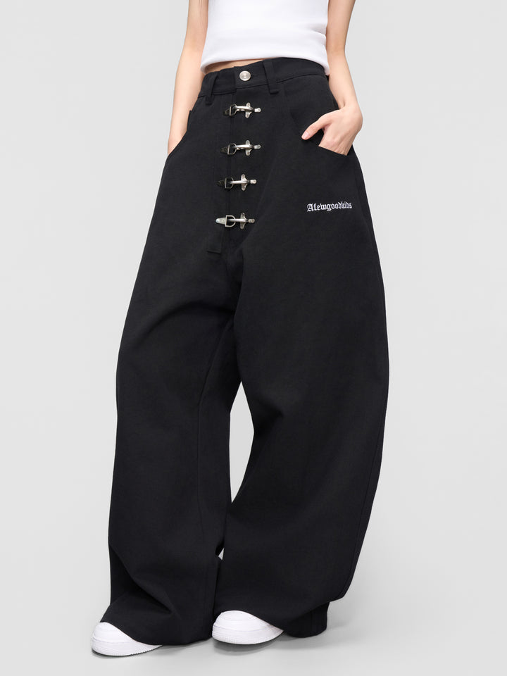 DONCARE(AFGK) "Canvas clasp trousers"