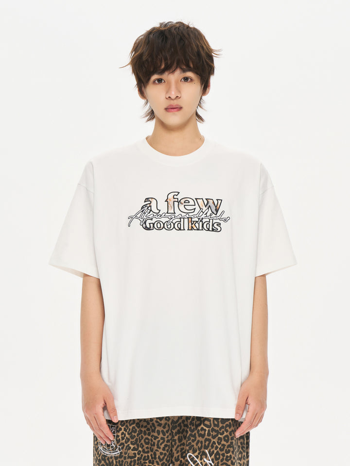 (AFGK) "Lace Flame Patch Logo T-Shirt"