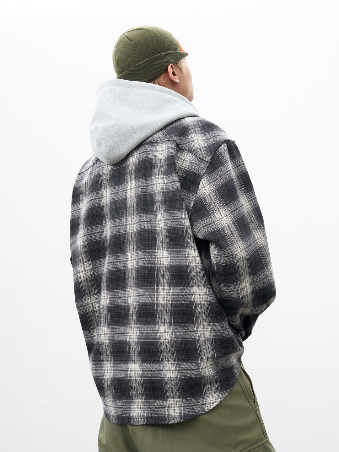 DONCARE(AFGK) "Hooded check shirt"