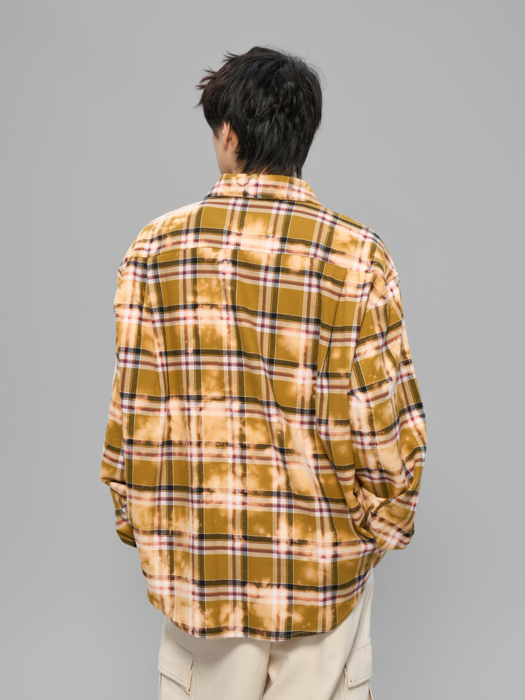 Tie-dye check shirt