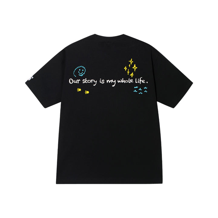 DONCARE(AFGK) "Flocked angel logo tee"