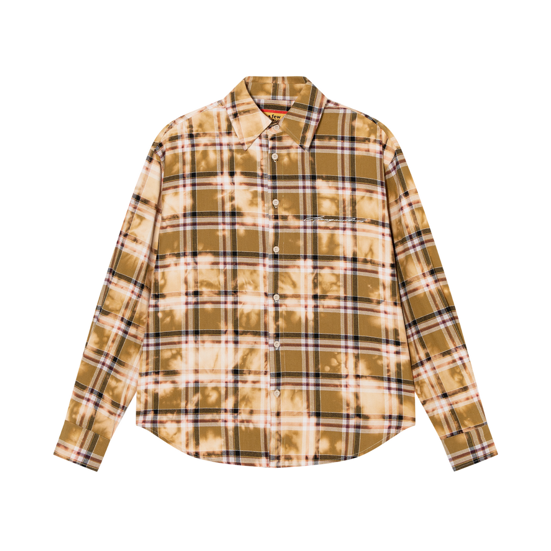 Tie-dye check shirt