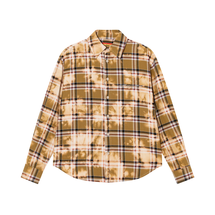 Tie-dye check shirt