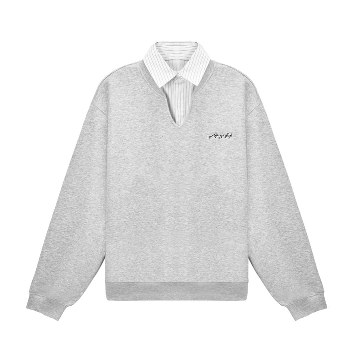 (AFGK) "Layered Collar Sweatshirt"