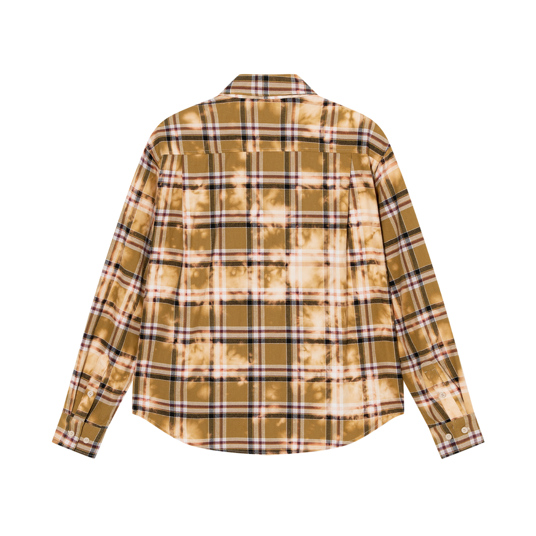 Tie-dye check shirt