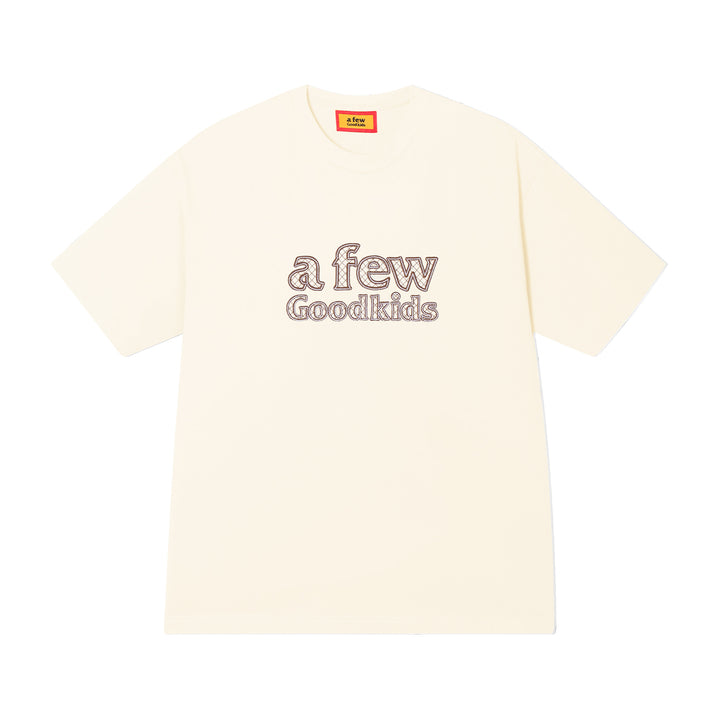 (AFGK) "Contrast Stitching logo T-shirt"